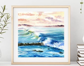 Robert Thomas 海洋風景 印刷作品 Robert Thomas 海洋風景 印刷作品