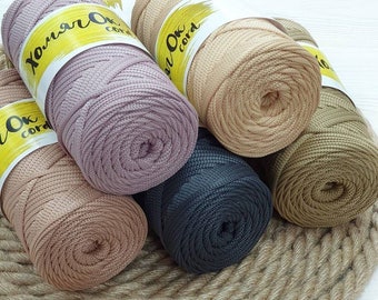 100m Polyester rope  Polyester knitting cord 3mm, 4mm, 5mm  (109 yards)   Crochet rope   Polyester cord