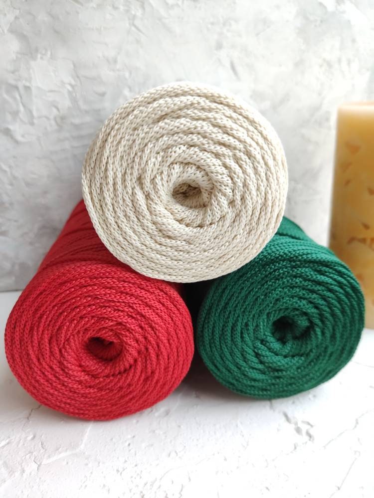 100m Polyester rope Polyester knitting cord 3mm 4mm 5mm Etsy