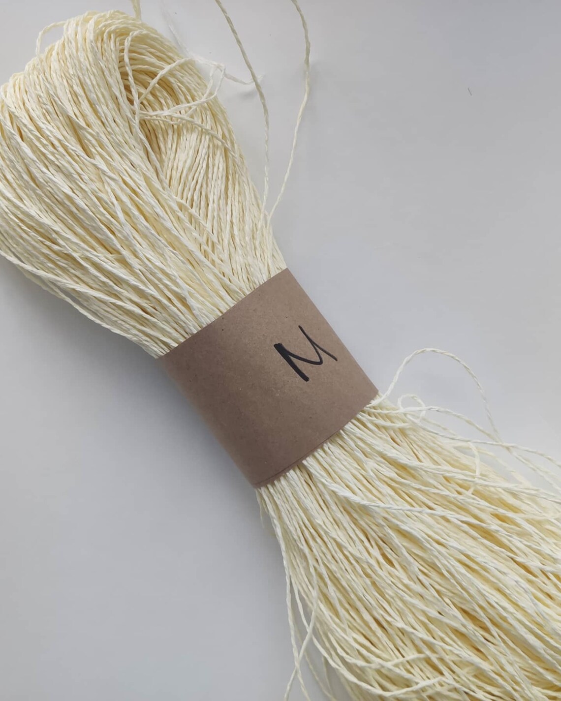 Yarn Raffia Natural yarn 50g 100 fiber palm yarn natural Etsy