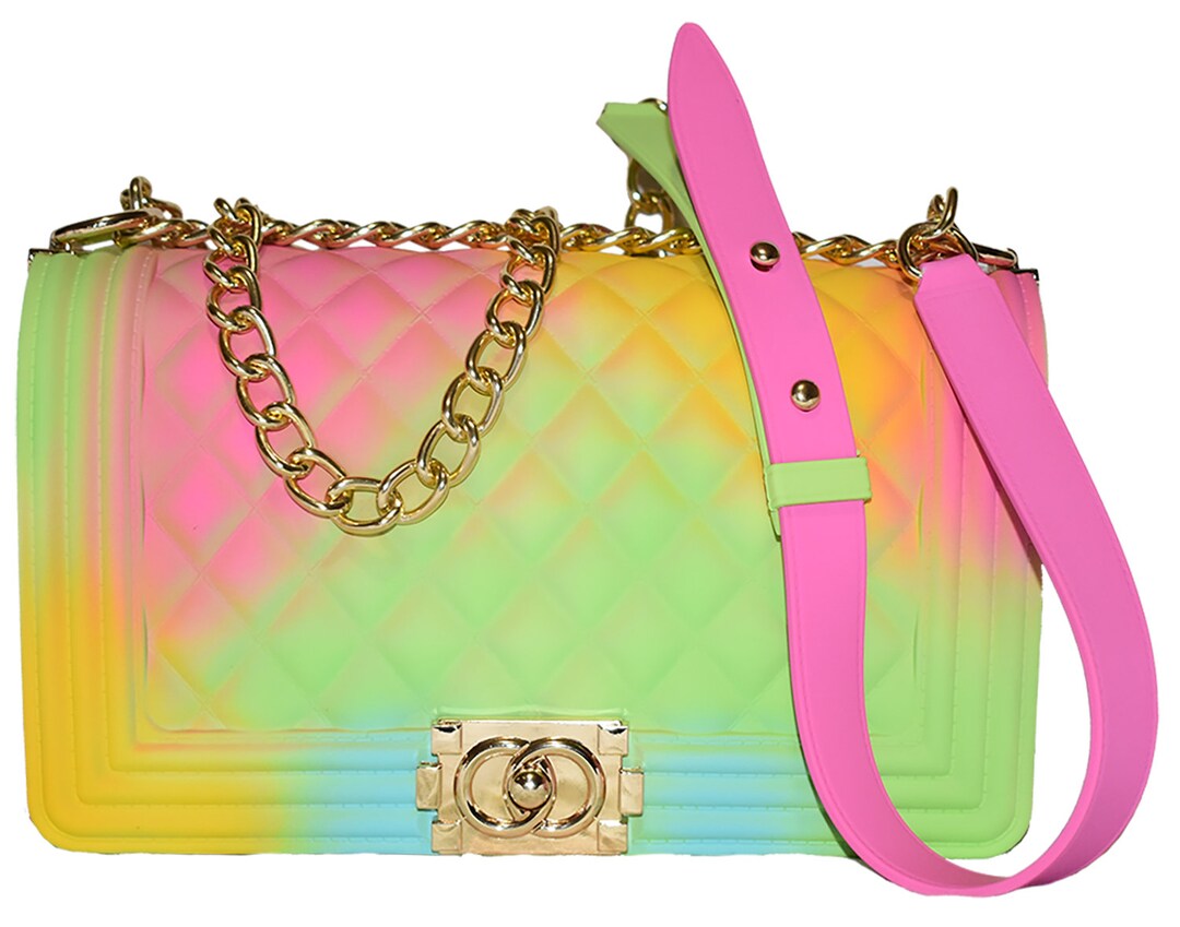 Color Handbags Ladies Shoulder Bag PVC Fashion Handbags Color Matte