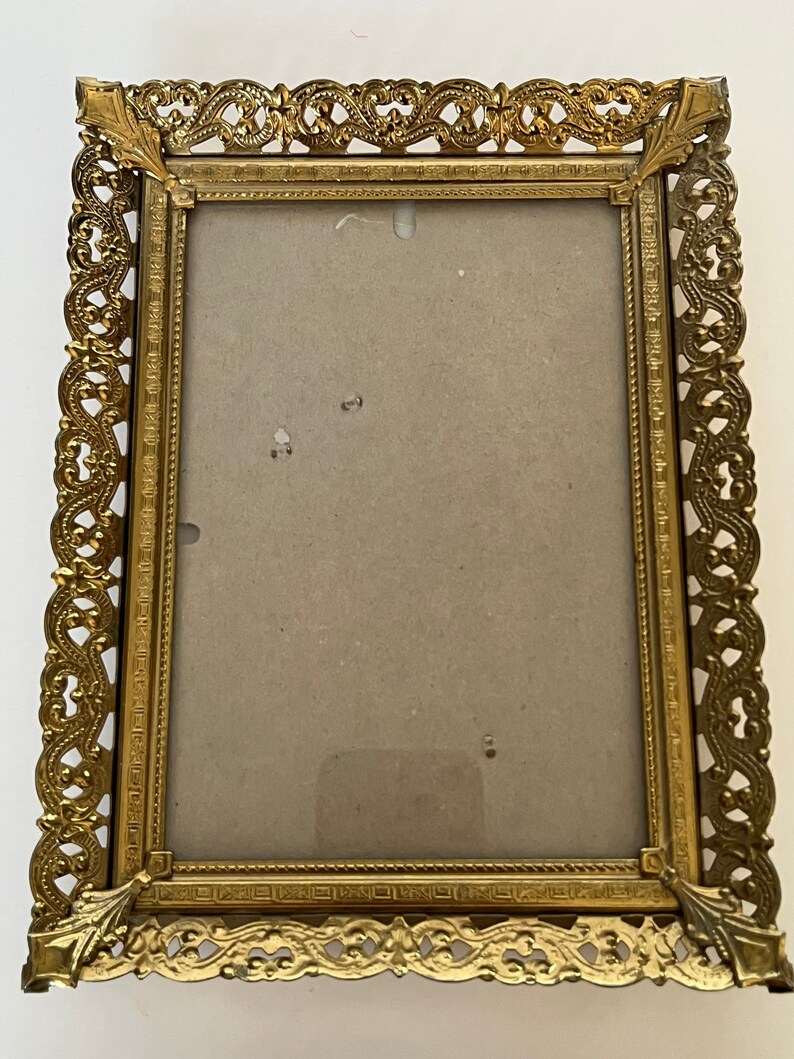 Vintage Metal Picture Frame Etsy