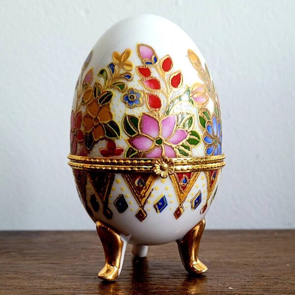 Egg Shaped Trinket Box