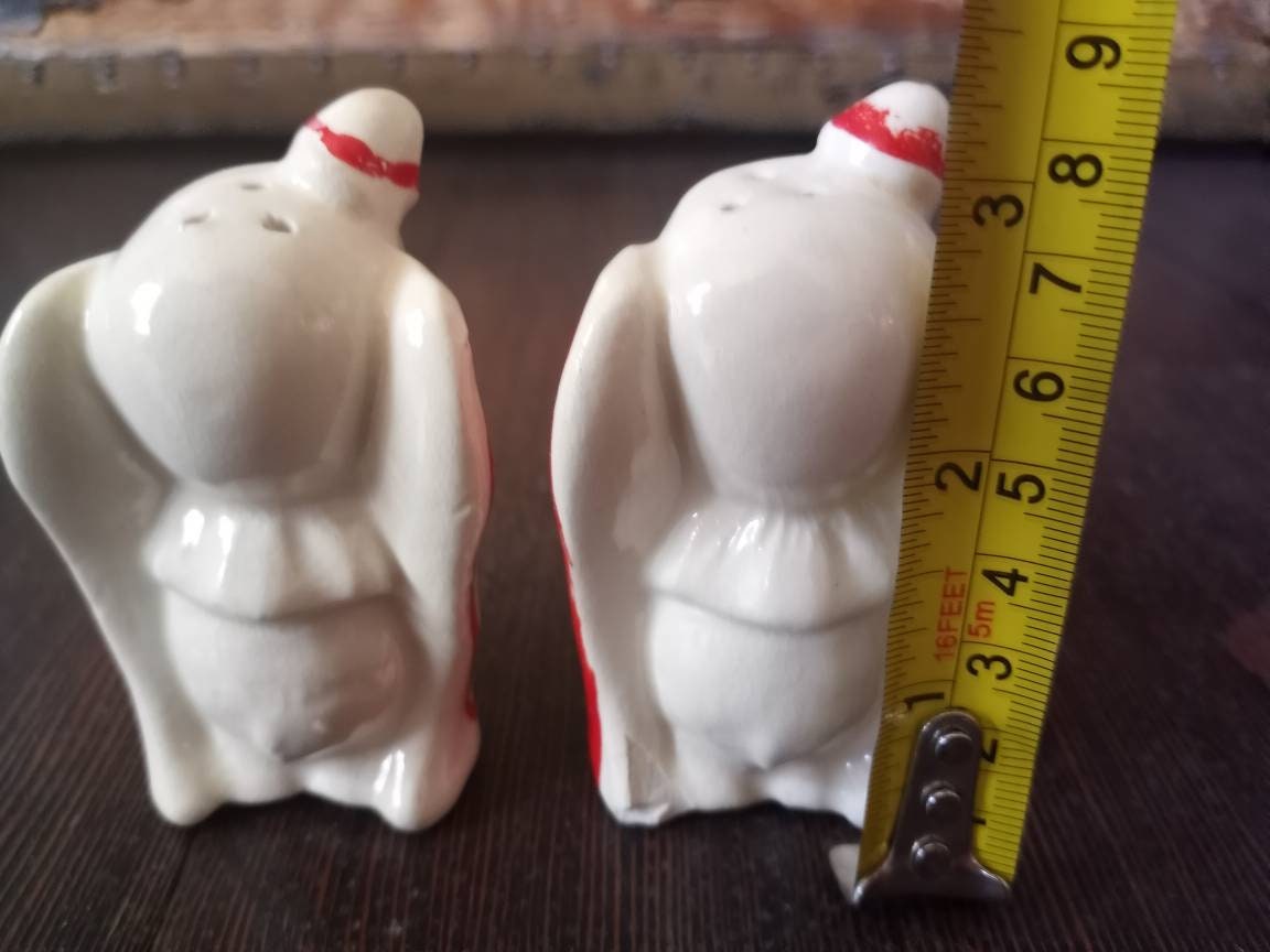 Vintage Dumbo Salt and Pepper Shakers Etsy