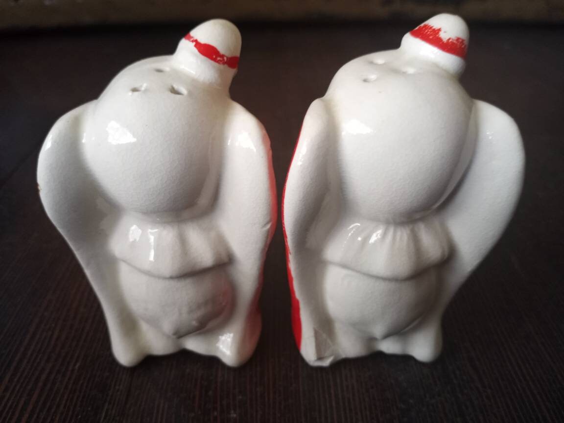 Vintage Dumbo Salt and Pepper Shakers Etsy