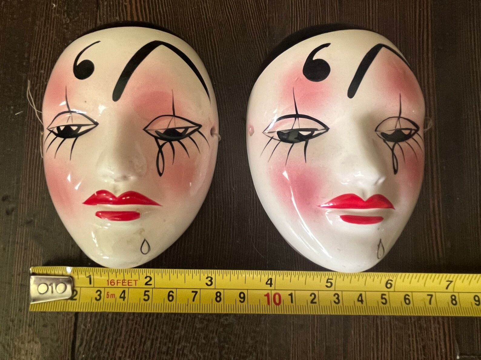 Mini Vintage Face Mask Wall Decor Etsy