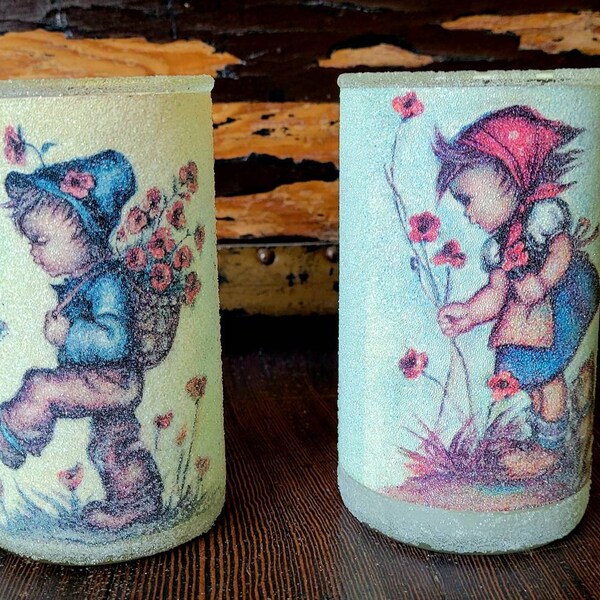 Sugar Frosted Glass Candles Etsy