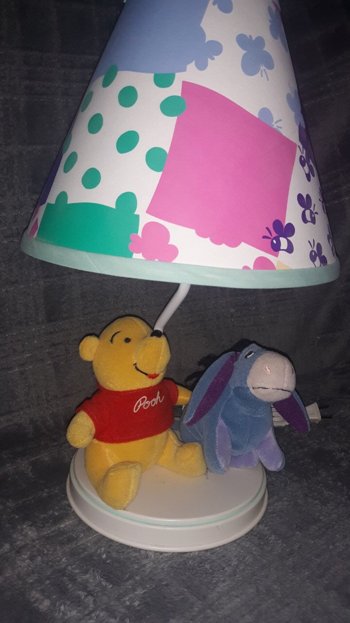 Winnie the Pooh and Eeyor lamp Disney lamp Pooh bear lamp Etsy