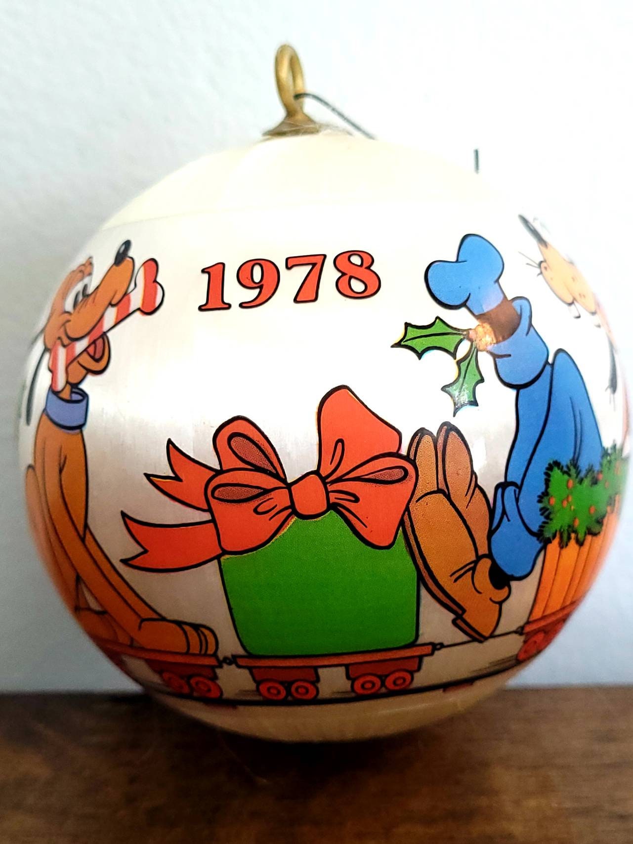Disney Christmas Ball Ornament Disney Christmas Vintage Etsy Australia