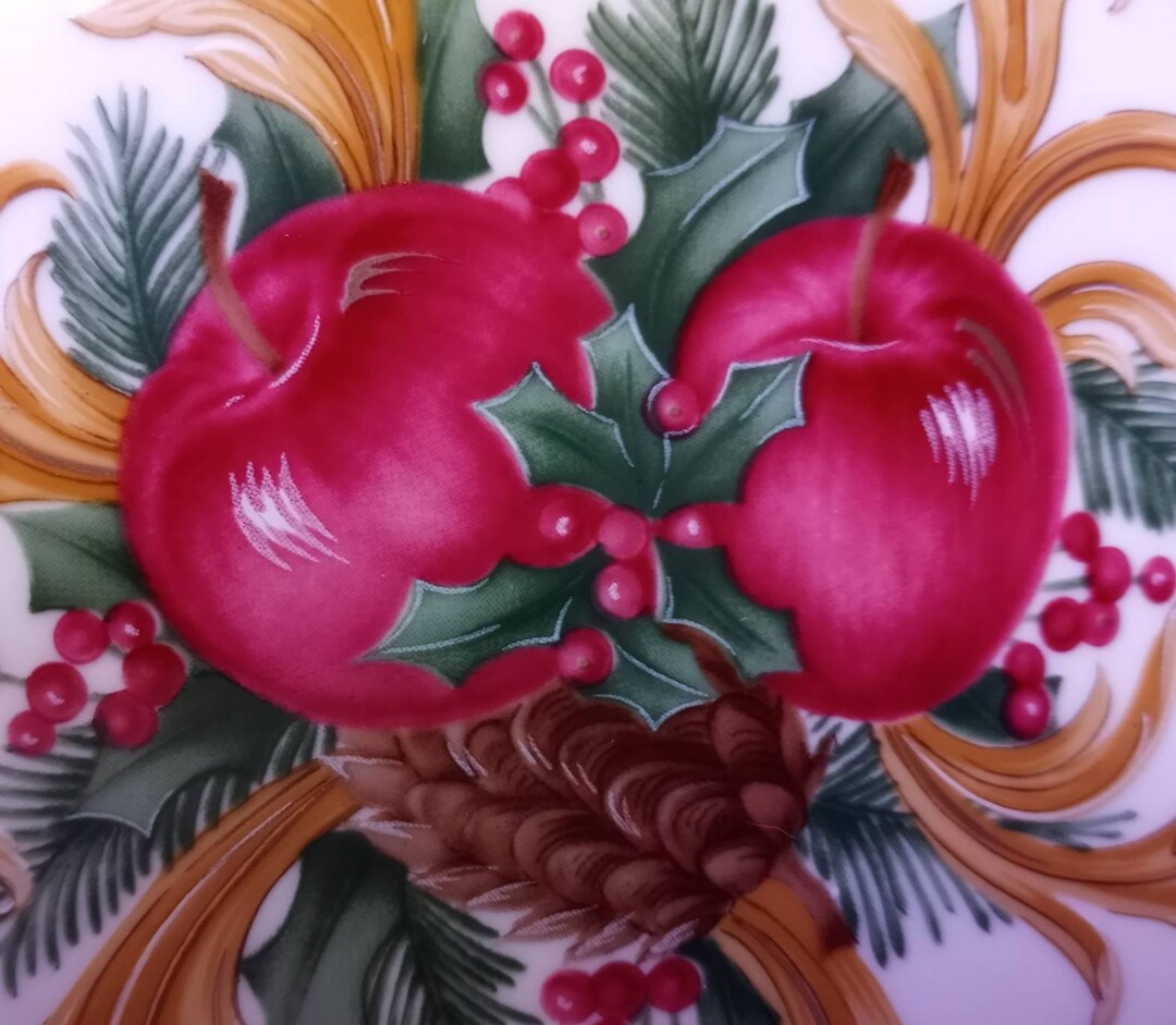 Mikasa Christmas Holiday Candy Dish Etsy