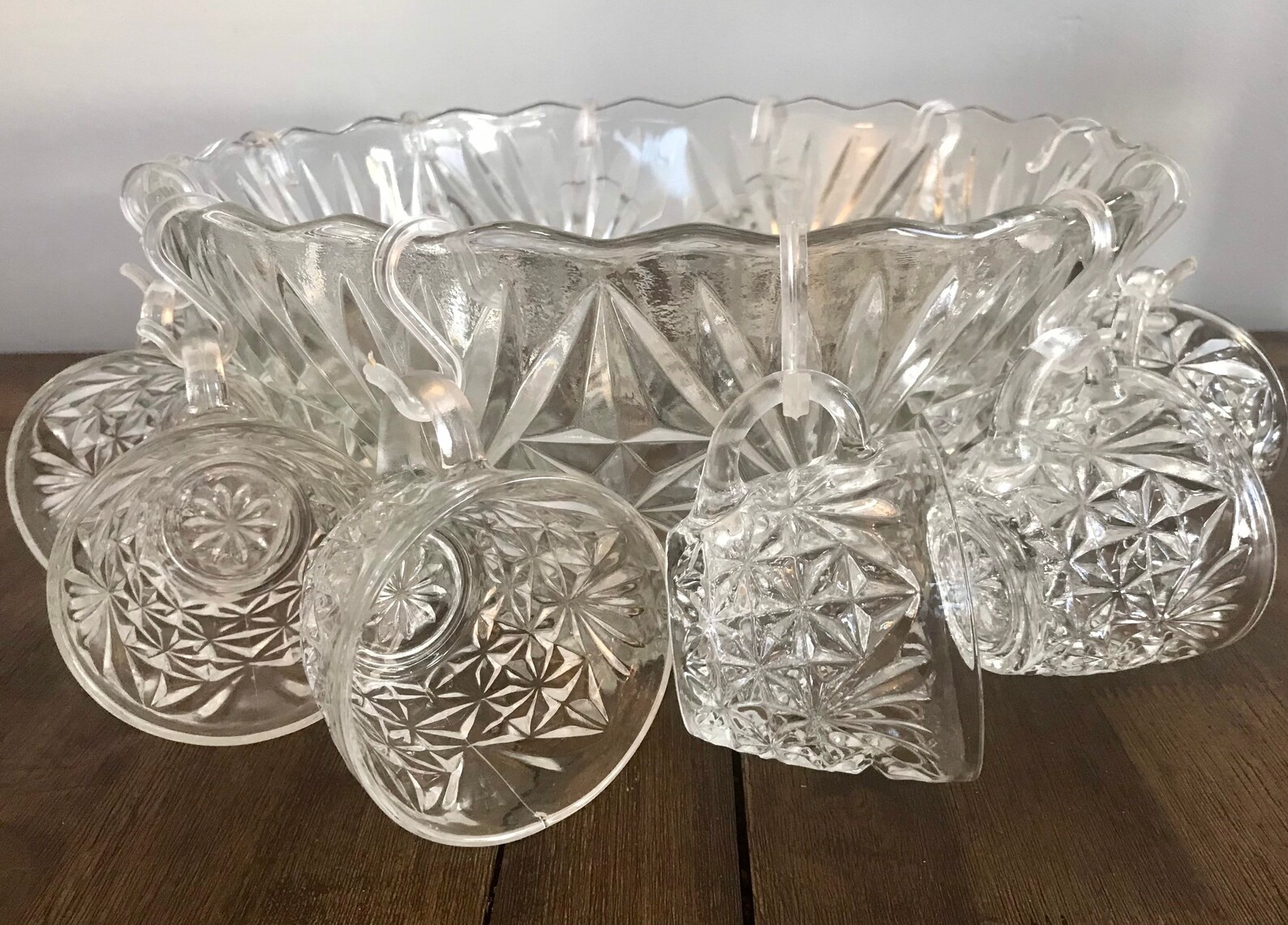 Vintage Arlington Punch Bowl Set, Christmas Punch Bowl Set, New Years