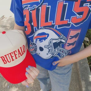 Buffalo Trucker Hat | Red & Cream