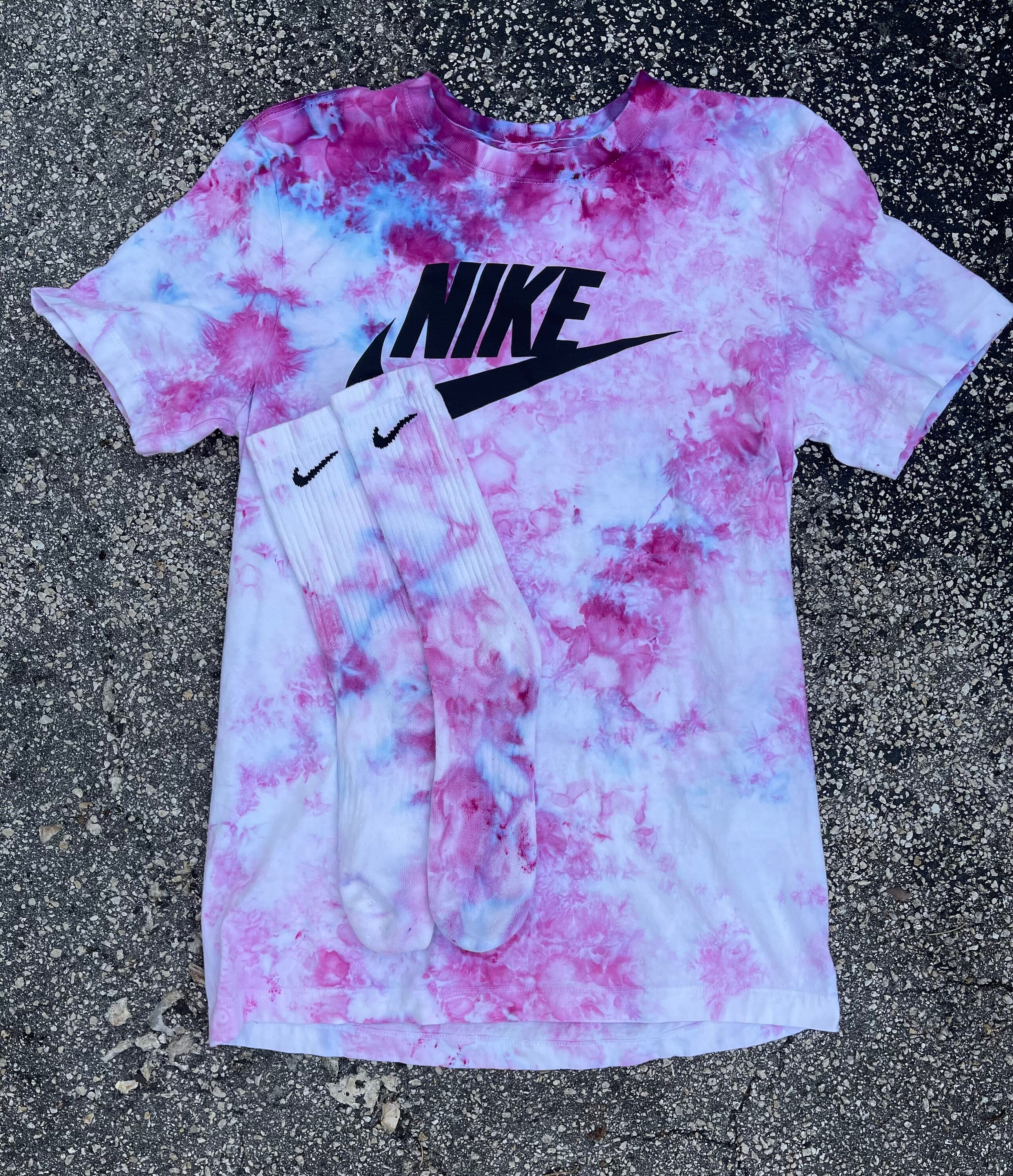 Galaxy Purple Tie Dye Nike Set | Etsy