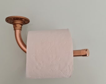 Porta carta igienica in rame piegato di alta qualità per montaggio a parete nel WC/bagno, possibili anche design personalizzati