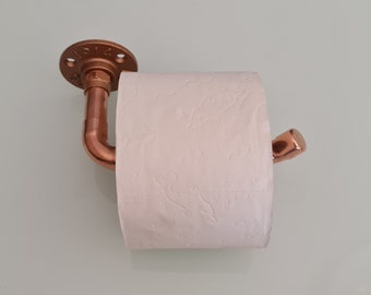 Porta carta igienica in rame di alta qualità per montaggio a parete nel WC/bagno, possibili anche design personalizzati