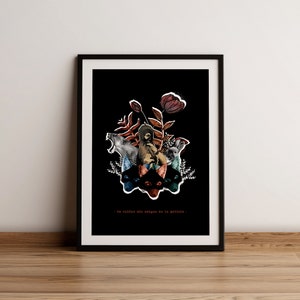 "My friends take care of me" print - Collage