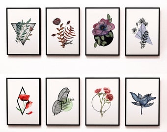 Print Plants Collection - 8 different