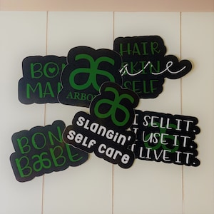 Arbonne Logo Inspired Sticker Pack - Bon Babe - Bon Mama - Self Care - Sell It Use It Live It - Printable Vinyl Glossy Stickers