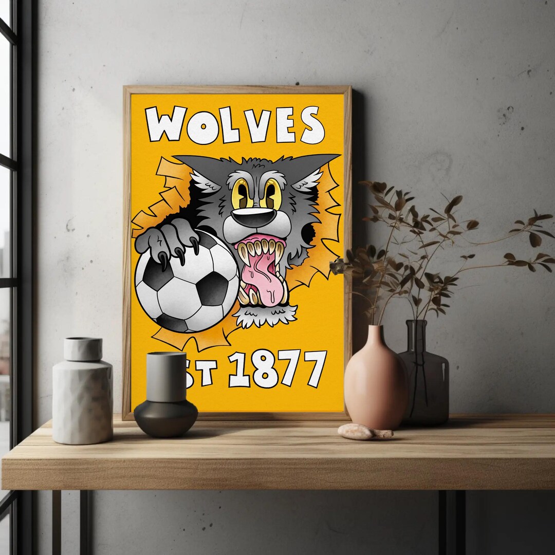 Wolves Football Club A4 Print: Black Country Art - Etsy UK