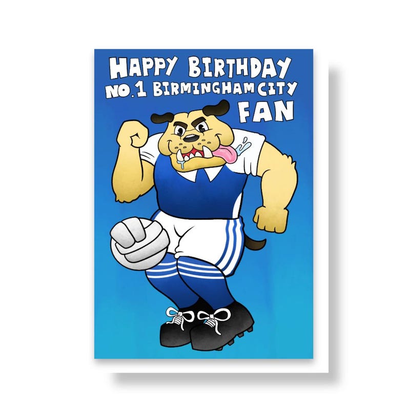 Blues Football Club Birthday Card. No.1 Birmingham City Fan. - Etsy UK