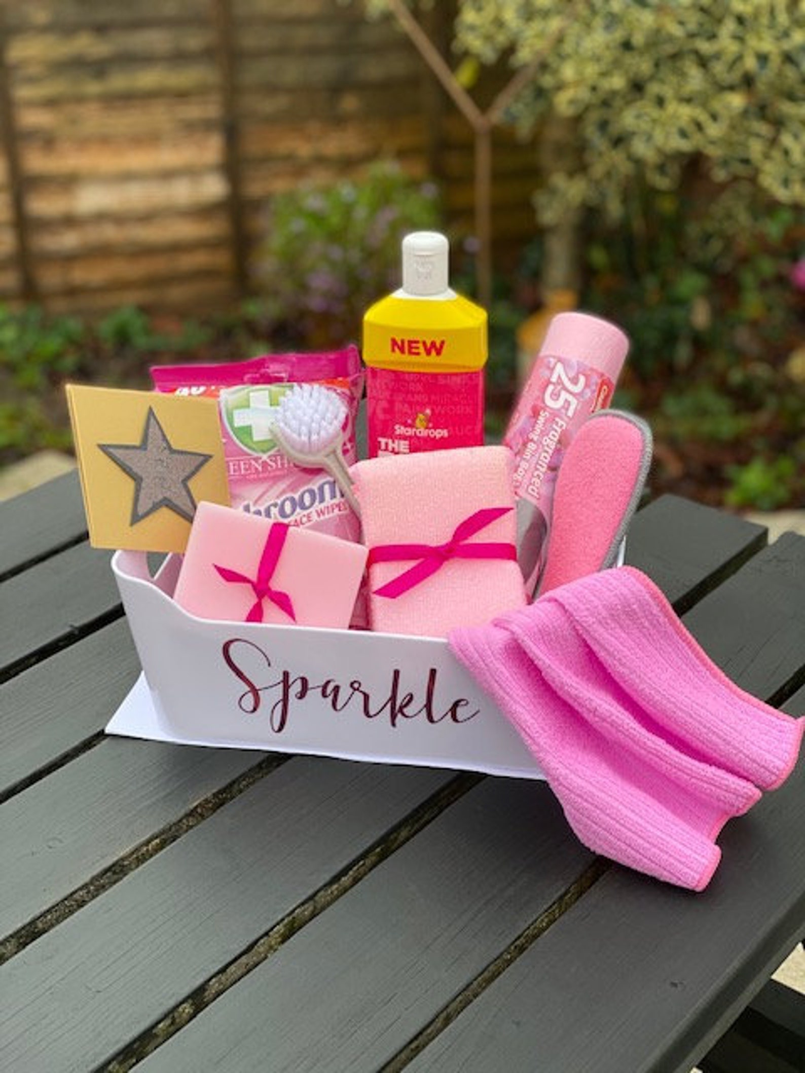 Cleaning Hamper Inspired by Mrs Hinch Pink Contents and a Etsy UK