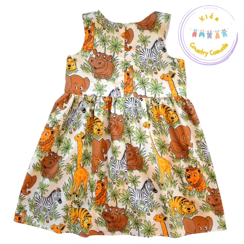 Jungle Safari Sleeveless Dress New Baby Clothing Babies Etsy