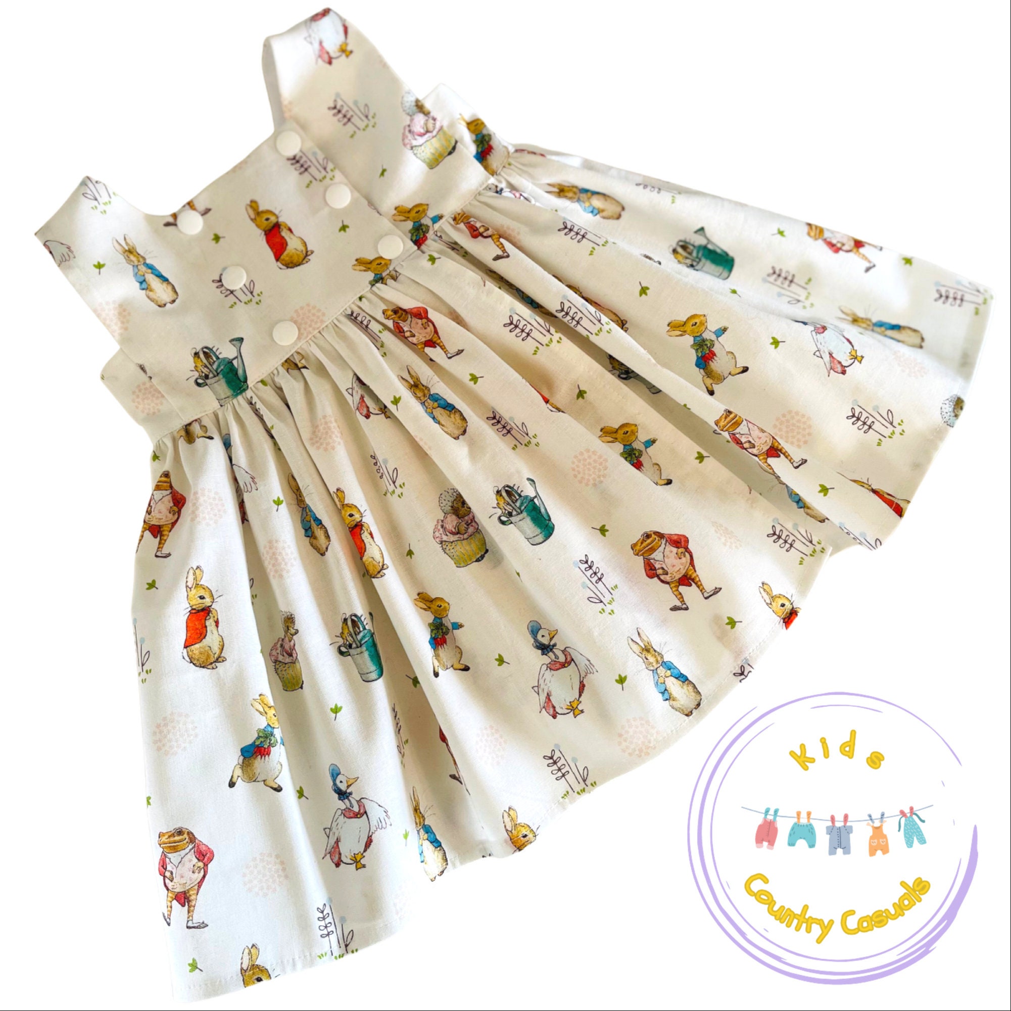 Peter Rabbit Girls Dress Sleeveless Dress Party Dress Etsy