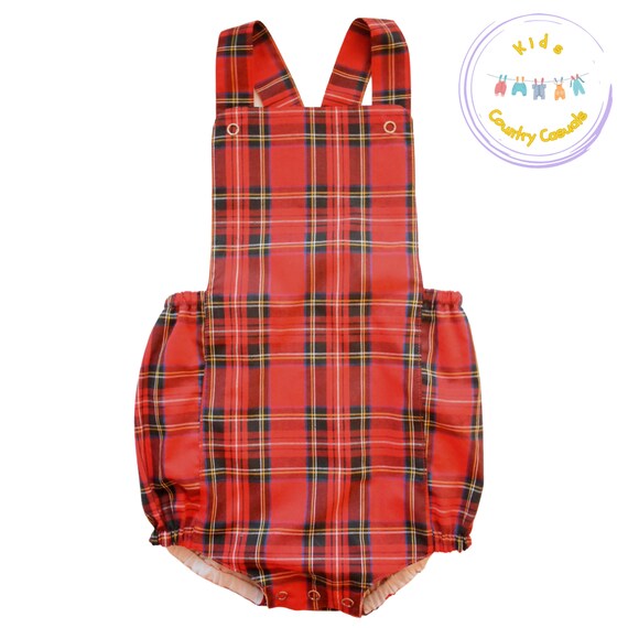 tartan romper