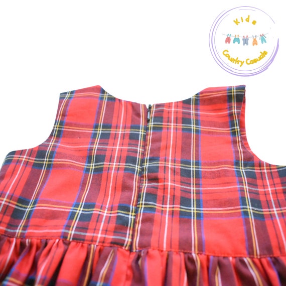 tartan baby dress