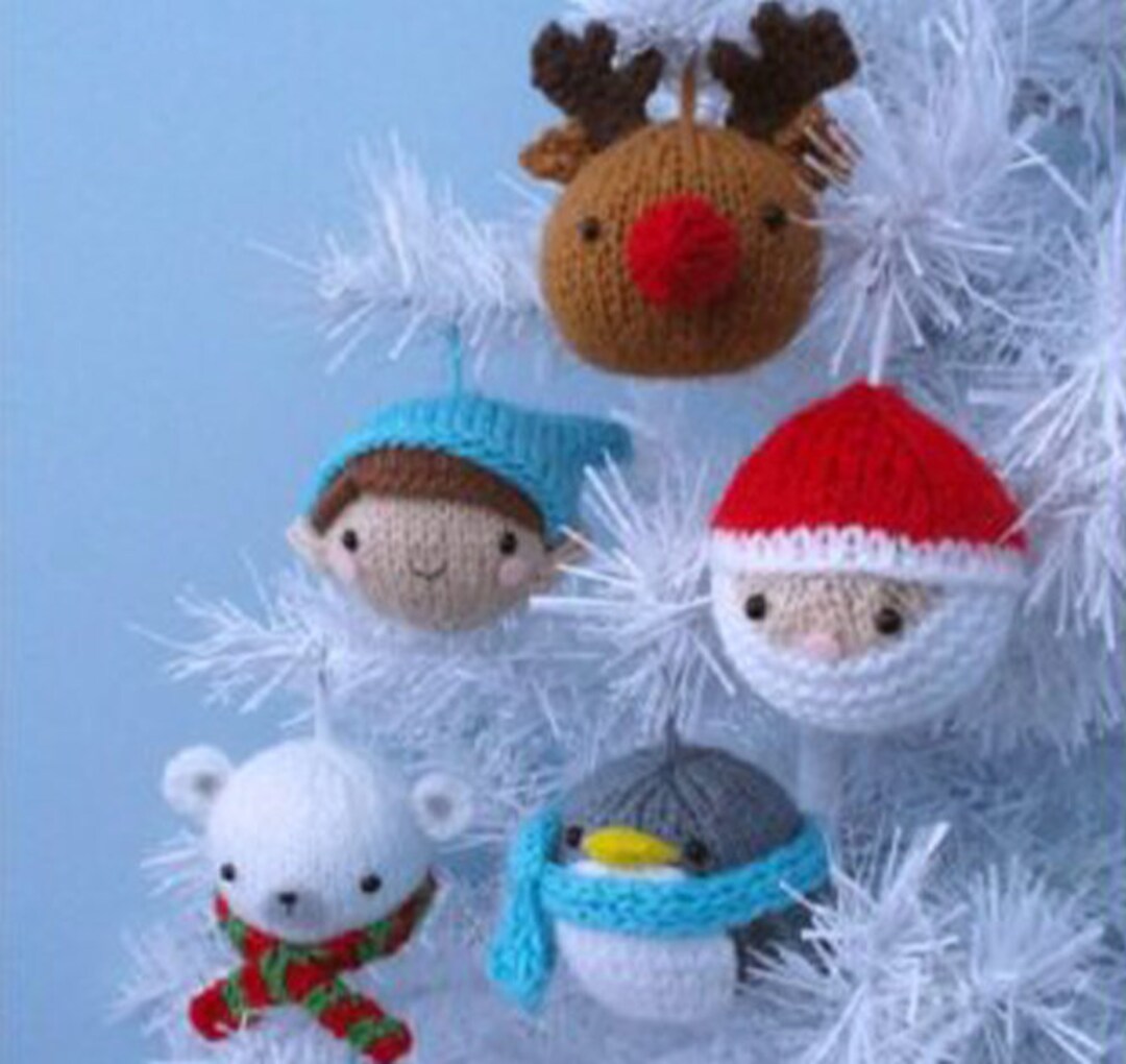 Christmas Bobbles Knitting Pattern for Christmas Tree Decor Etsy