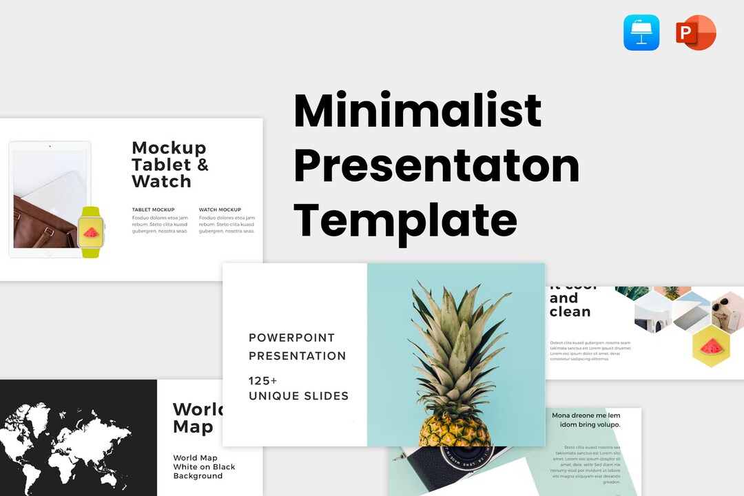 Minimalist Presentation Template / Powerpoint / Google Slides / Keynote ...