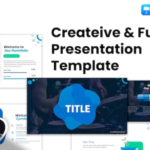 Creative fun presentation template / Editable / PowerPoint Template / Keynote / Google slides/  Windows / Mac / Sales deck
