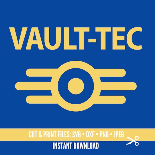 Vault Tech Fallout svg, Vault-tech, logo fallout, fallout cricut, Vault tech cricut, designs fallout