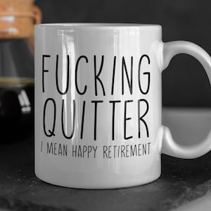 Tasse de renoncement, tasse de retraite, cadeau de retraite, cadeau de retraite drôle, retraite sarcastique, tasse de retraite de renoncement, retraite grossière