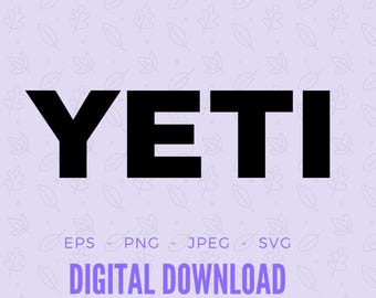 Yeti Png, jpeg, svg, eps, cut file, cricut, silhouette