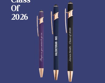 Personalized Laser-Engraved Graduation Pen | Class of 2026 Keepsake