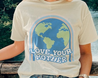 Earth Day Tshirt Happy Hippy Soul Planet Comfy and Cozy T