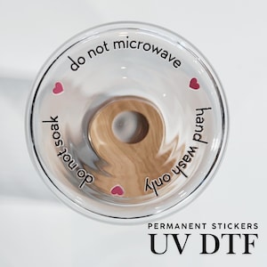 Alleen handwas Glasverzorging UV-DTF-stickers voor Libbey Glass Handgemaakte glazen per vel Klaar voor verzending Libby Glass Can-stickers