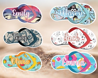 Personalized Cruise Door Magnet, Sandals, Flip Flops, Cruise 2024, Cruise Magnets, Family Cruise Custom Magnets, Group Vacation