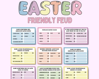Easter Family feud, easter Trivia Game, Easter Seniors Game, Easter School Game, Easter Icebreaker, Fun Easter Activity, Family Easter Game