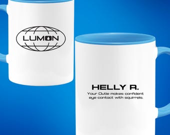 Severance Mug Lumon Mug Employee of the Month Personalized outie facts Mugs Show Logo Custom Gift for Friends Coworkers Fans Innie Outie
