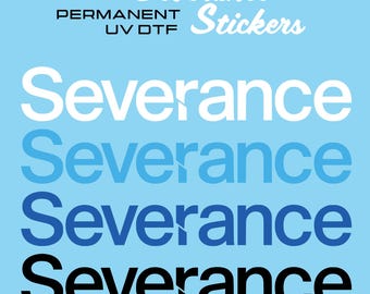 Severance Logo Stickers, Lumon Stickers, Lumon UV DTF Stickers, Severance UV Dtf Stickers, Lumon Industries, severance decal