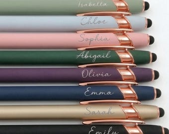 Custom Engraved Stylus Pen, Personalized Ballpoint, Business Graduation Gift, Bridal Shower, Wedding
