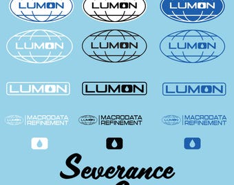 Severance Logo Stickers, Lumon Stickers, Lumon UV DTF Stickers, Severance UV Dtf Stickers, Lumon Industries, severance decal