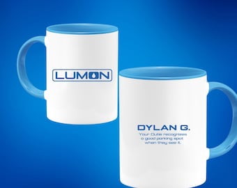 Severance Mug Lumon Mug Employee of the Month Personalized outie facts Mugs Show Logo Custom Gift for Friends Coworkers Fans Innie Outie