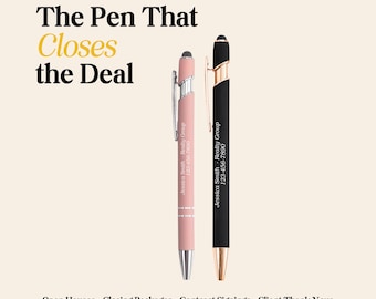 Personalized Realtor Pen, Custom Laser Engraved Real Estate Gift, Realtor Closing Gift, Engraved Pen with Name, Real Estate Agent Gift