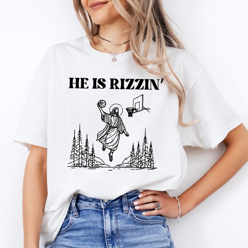 He is Rizzin' SVG, Funny Jesus SVG, He Has Risen, Christian Easter ...