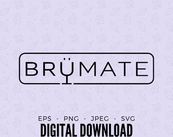 Brumate Png, jpeg, svg, eps, plik do cięcia, cricut, sylwetka