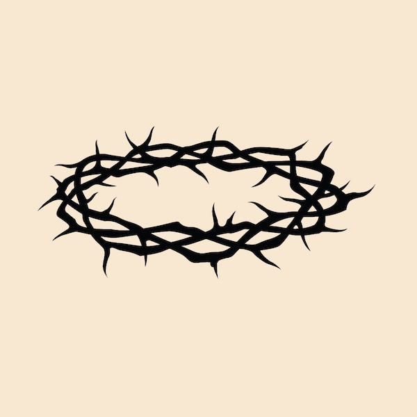 Crown of thorns SVG, Jesus SVG, Christian Easter, Easter Gift, Easter Clip Art, Easter SVG, Crown png, crown svg