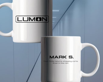 Severance Mug Lumon Mug Employee of the Month Personalized outie facts Mugs Show Logo Custom Gift for Friends Coworkers Fans Innie Outie